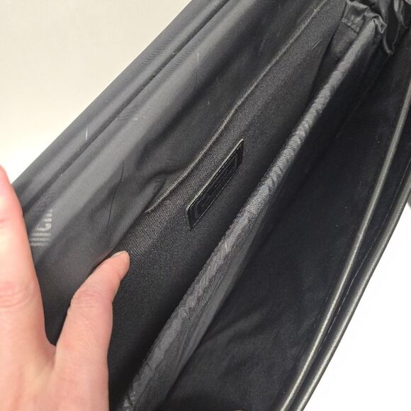 NOT FOR SALE McKLEIN HALSTED Black Leather Double Compartment - Picture 7 of 9